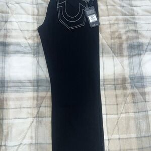 True Religion Men's Black Straight Jeans